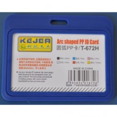 Suport PP tip arc, pentru carduri,  85 x  55mm, orizontal, 5 buc/set, KEJEA - bleumarin