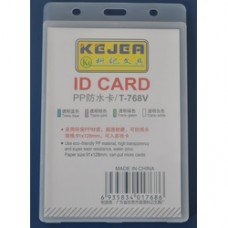 Suport PP water proof, pentru carduri,  91 x 128mm, orizontal, 5 buc/set, KEJEA - transparent