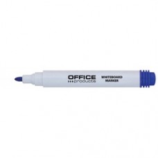 Marker pentru table de scris, varf rotund, corp plastic, Office Products - albastru