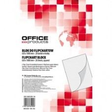 Rezerva hârtie pentru flipchart, 70g/mp, 65x100cm, 20coli/top, Office products - caroiata